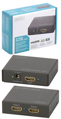 Digitus 4K HDMI 2-Way Powered Splitter