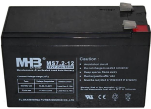 Fujian MS7.2-12 12V 7.2Ah 20HR Lead Acid Battery