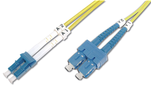 Digitus 1m Fibre Cable LC/SC duplex SM 9/125um OS2