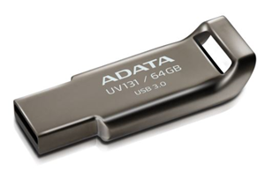 ADATA UV131 Classic USB 3.1 64GB Chromium Durable Grey Flash Drive
