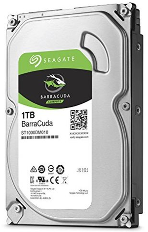 Seagate BarraCuda SATA 3.5" 7200RPM 64MB 1TB HDD 2Yr Wty