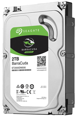 Seagate BarraCuda SATA 3.5" 7200RPM 64MB 2TB HDD 2Yr Wty