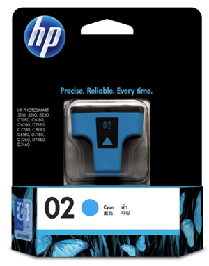HP 02 Cyan Ink Cartridge