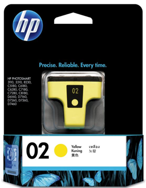 HP 02 Yellow Ink Cartridge
