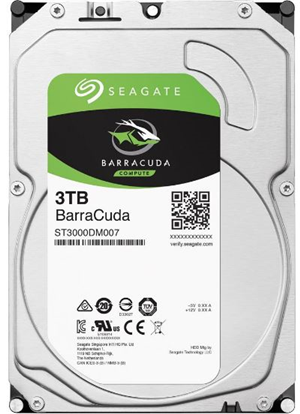 Seagate BarraCuda SATA 3.5" 5400RPM 256MB 3TB HDD 2Yr Wty