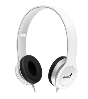 Genius HS-M430 Mobile Headphones with In-Line Microphone White
