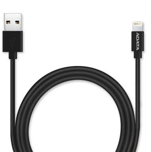 ADATA USB Type A (M) to Lightning (M) Black 1m Connection Cable