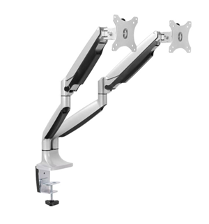 Brateck 13-32 Dual Monitor Counter-Balanced Stand with Clamp Base