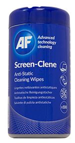 AF Screen-Clene Anti-Static Cleaning Wipes Tub - 100