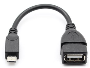 Digitus micro USB 2.0 Type B (M) to USB Type A (F) Adapter Cable