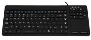 Inputel SK308 Silicone Keyboard + Trackpad IP68 - USB